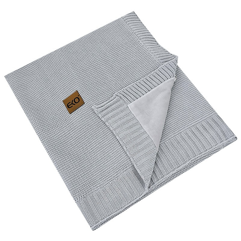 EKO Bambusz takaró szőrme béléssel Grey 100x80 cm