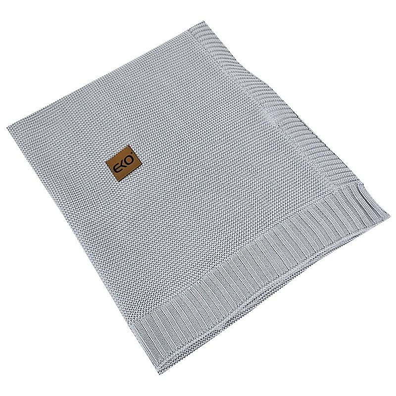 EKO Bambusz takaró szőrme béléssel Grey 100x80 cm részletfotó