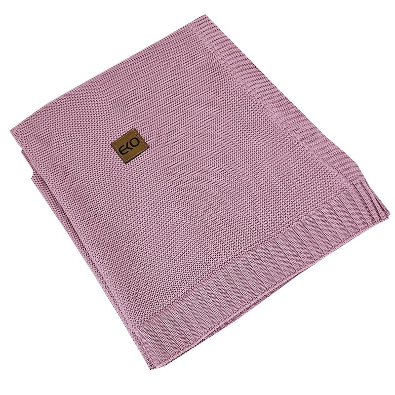 EKO Bambusz takaró szőrme béléssel Lilac 100x80 cm részletfotó