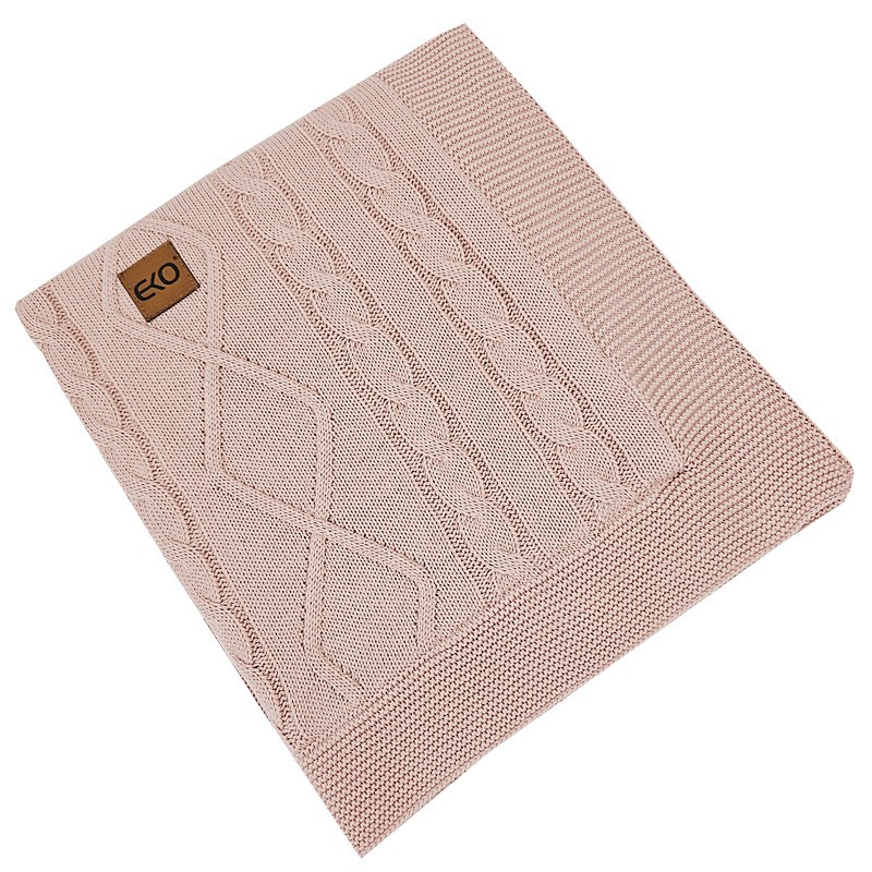 EKO Kasmír takaró szőrme béléssel Rose Pink 100x80 cm - közelkép a szőrme bélésről