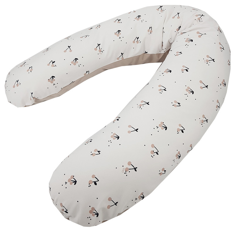 EKO Szoptatós párna velvet Cherry - ergonomikus kialakítás