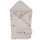 EKO Csomagolókendő pamut kétoldalas Bees Stars Beige 75x75 cm