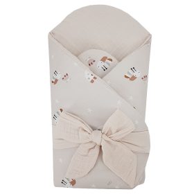   EKO Muszlin pólya kókusz kivehető betéttel Bees Muselin Beige 75x75 cm