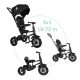 QPLAY Tricikli Rito air gel (Gumi) Black, kor 10-72 hó