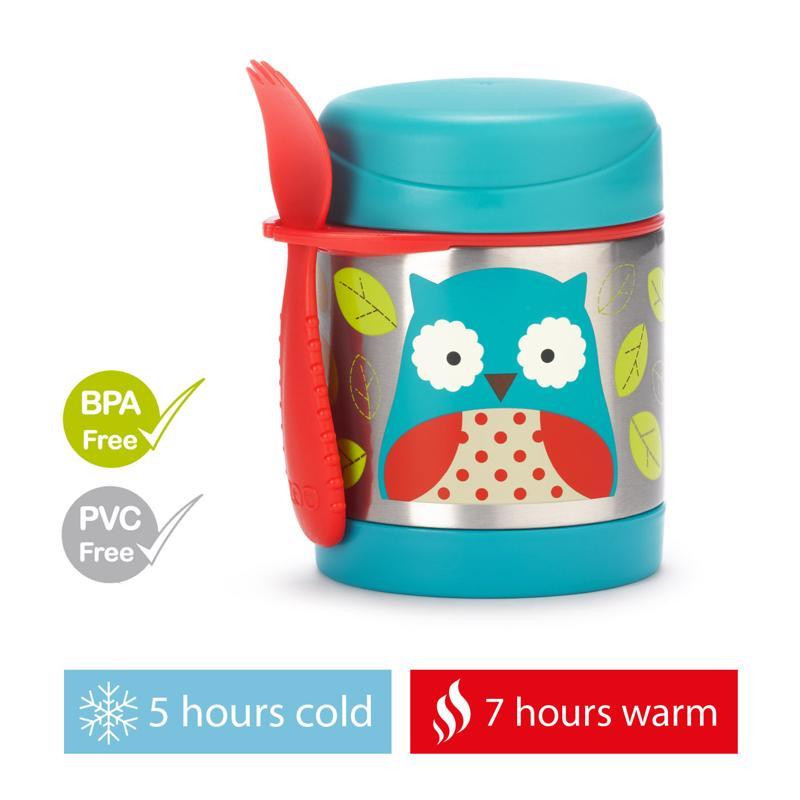 SKIP HOP Zoo Termosz ételtartó kanállal/villával Bagoly 325 ml