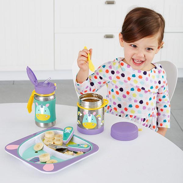 SKIP HOP Zoo Termosz ételtartó kanállal/villával Egyszarvú részletei
