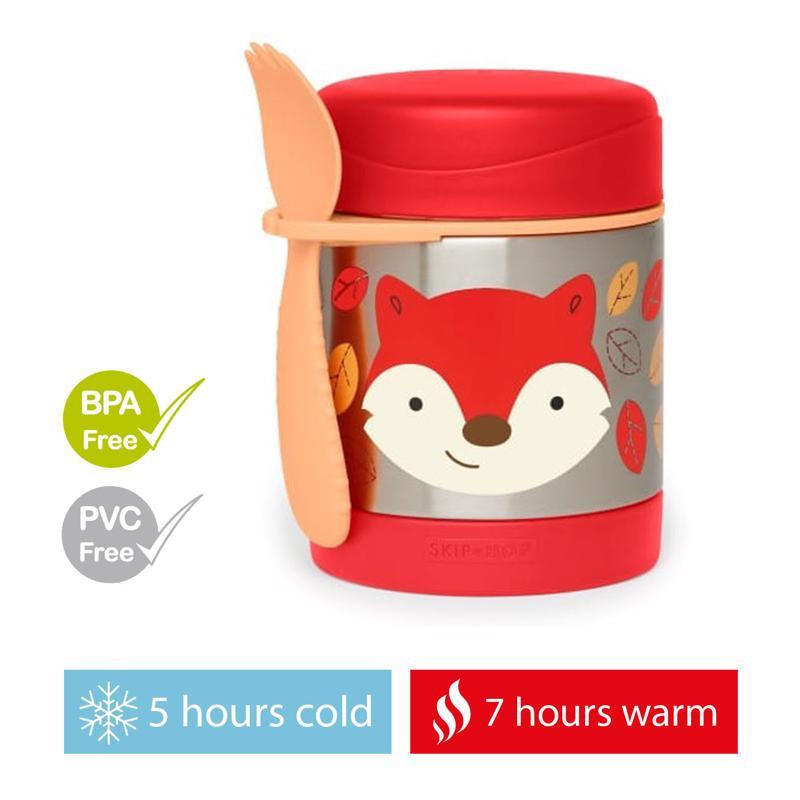 SKIP HOP Zoo Ételtermosz kanál/villával Róka 325 ml