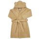 EKO Köntös pamutból kapucnival és fülekkel Beige méret S 80-86