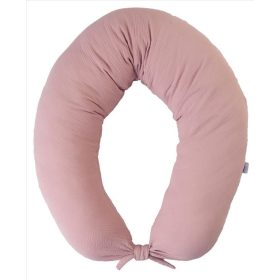  BABYMATEX Szoptatós párna muszlin Moon vintage rózsaszín 260cm