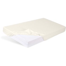   BABYMATEX Gumis vízálló lepedő Bamboo világos bézs 60x120cm