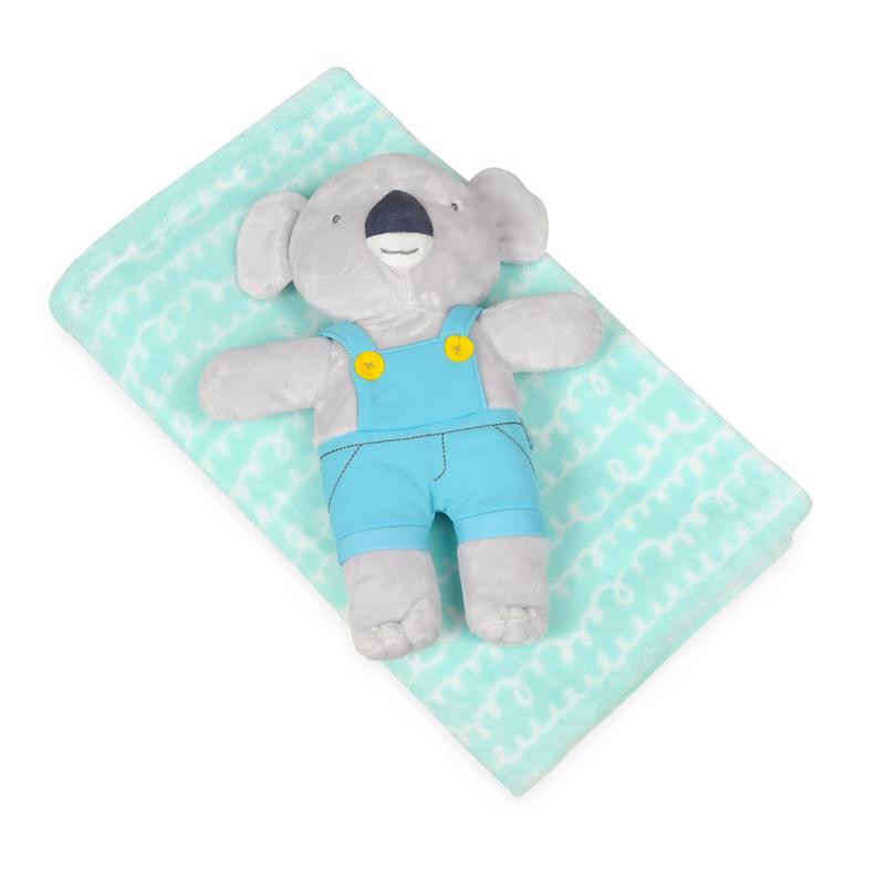 BABYMATEX Takaró játékkal Koala Mint 75 x 100 cm részlet