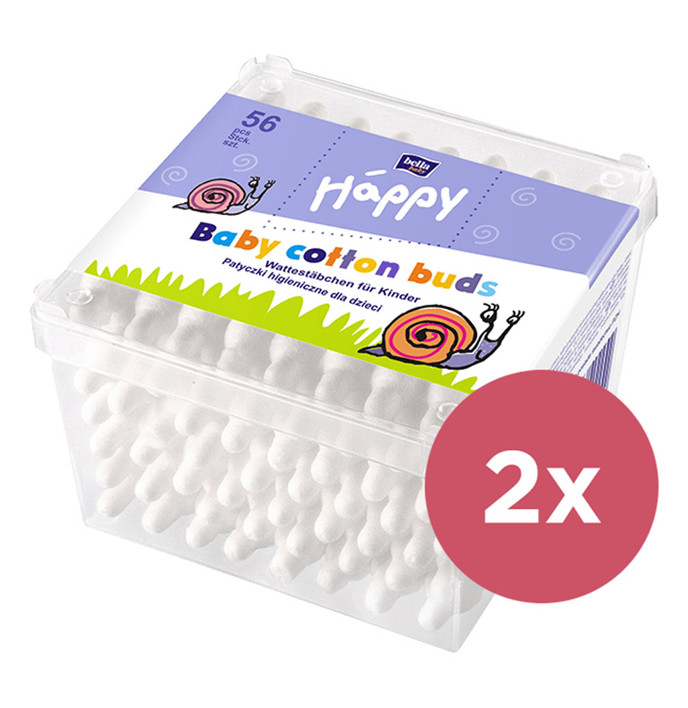 2x BELLA HAPPY - Vattapálcikák 56 db