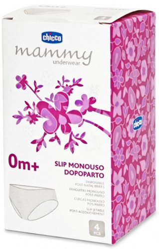 CHICCO Szülés utáni betétek 30 db + egyszer használatos nadrág szülés után, 4 db, méret 3