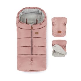 PETITE&MARS Téli szett Jibot 3in1 bundazsák + kézmelegítő kesztyű baba