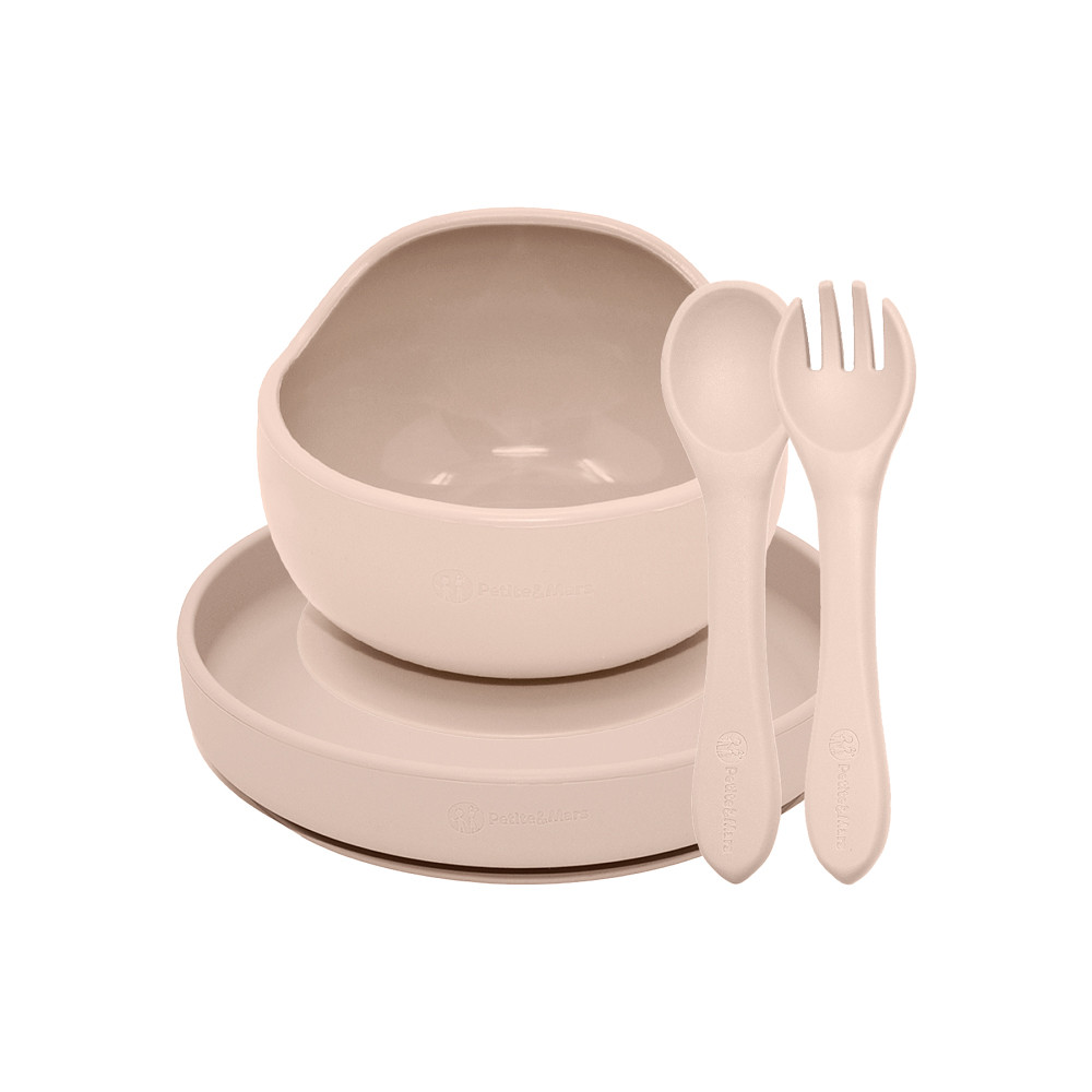 PETITE&MARS Szilikon étkészlet TAKE&MATCH 3 db Desert Sand 6hó+ - Fő kép