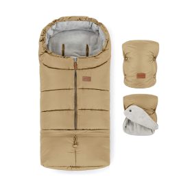 PETITE&MARS Téli szett Jibot 3in1 bundazsák + kézmelegítő kesztyű baba