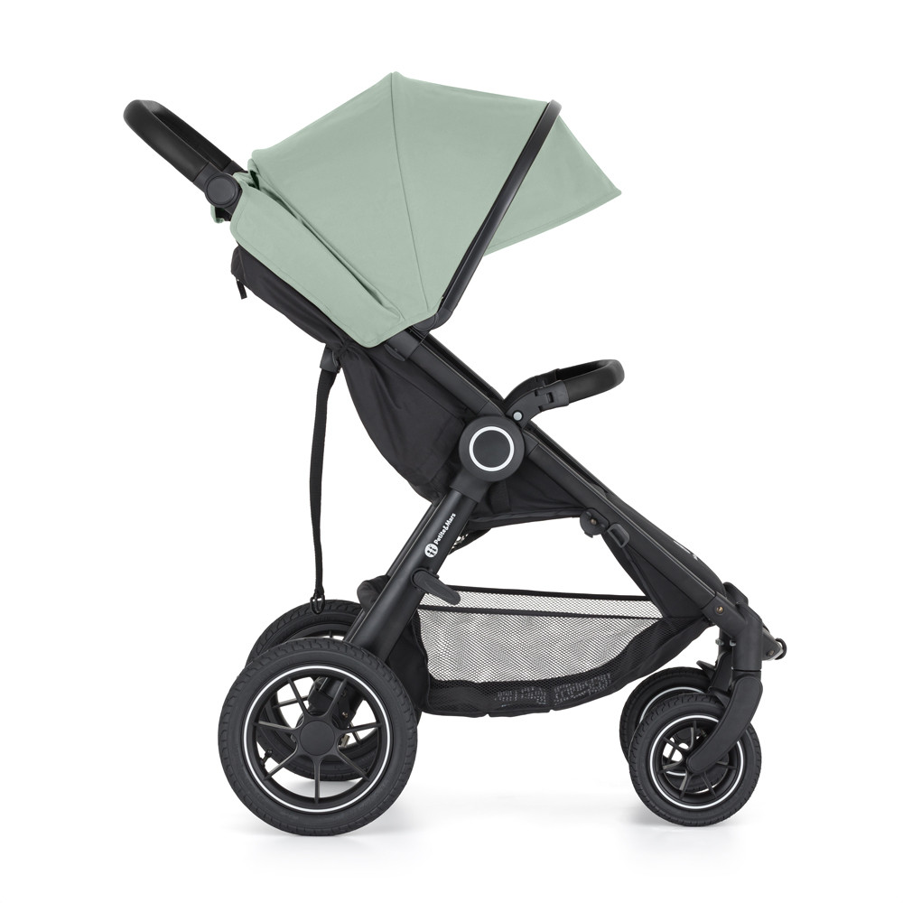 PETITE&MARS Sport babakocsi Street2 Air Black Iron Green - összecsukva