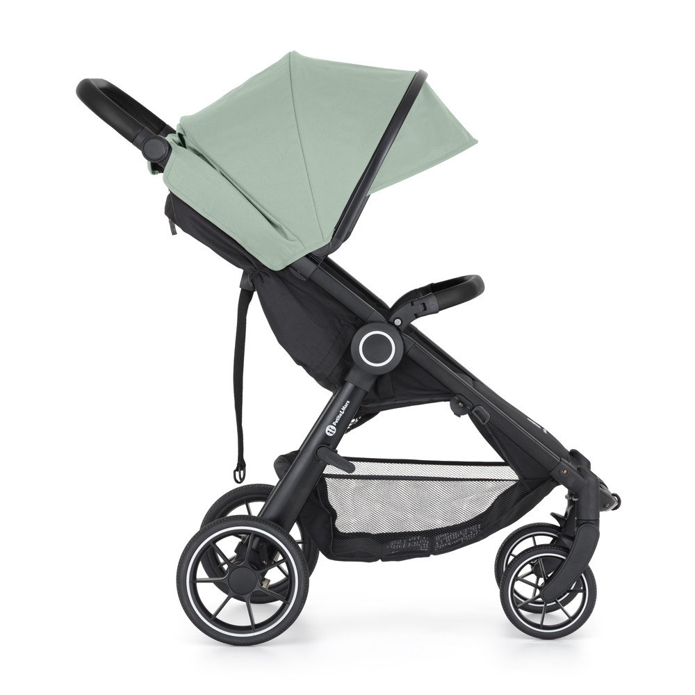 PETITE&MARS Sport babakocsi Street2 RWS Black Iron Green összecsukva