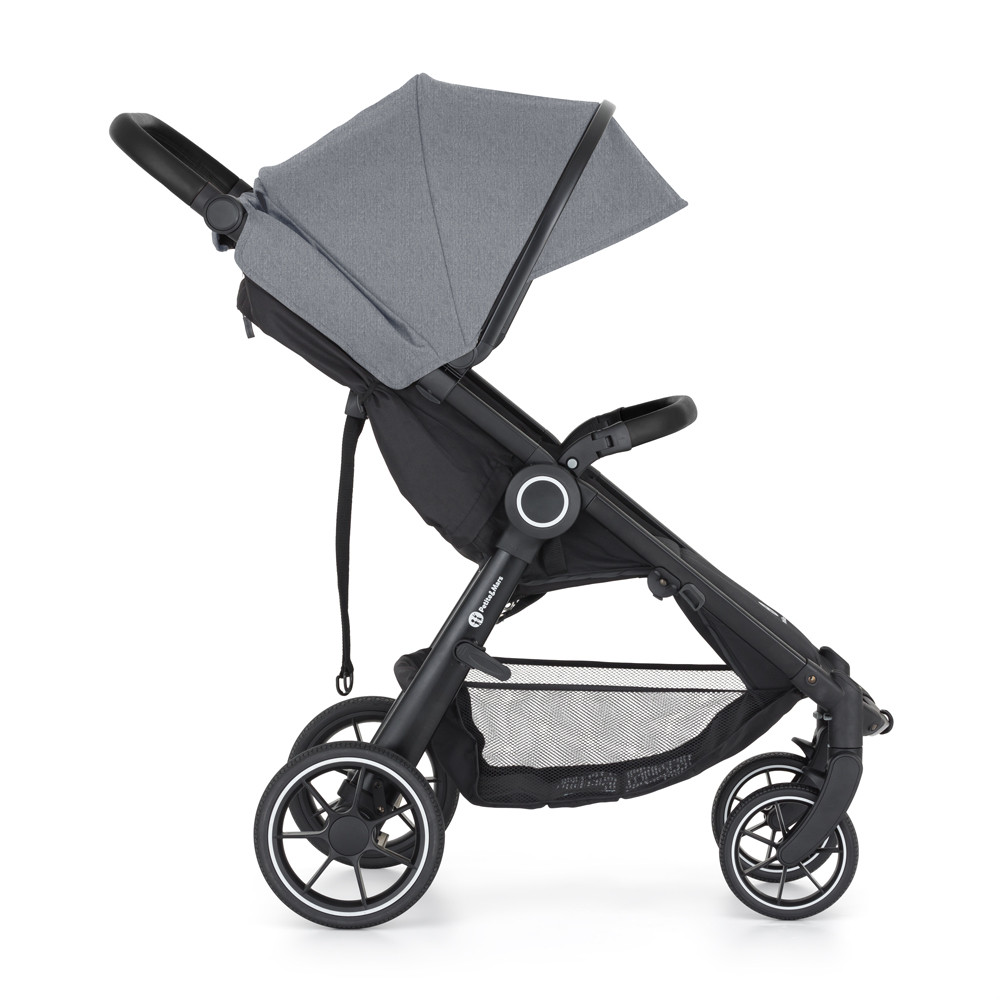 PETITE&MARS Sport babakocsi Street2 RWS Black Ultimate Grey összecsukva