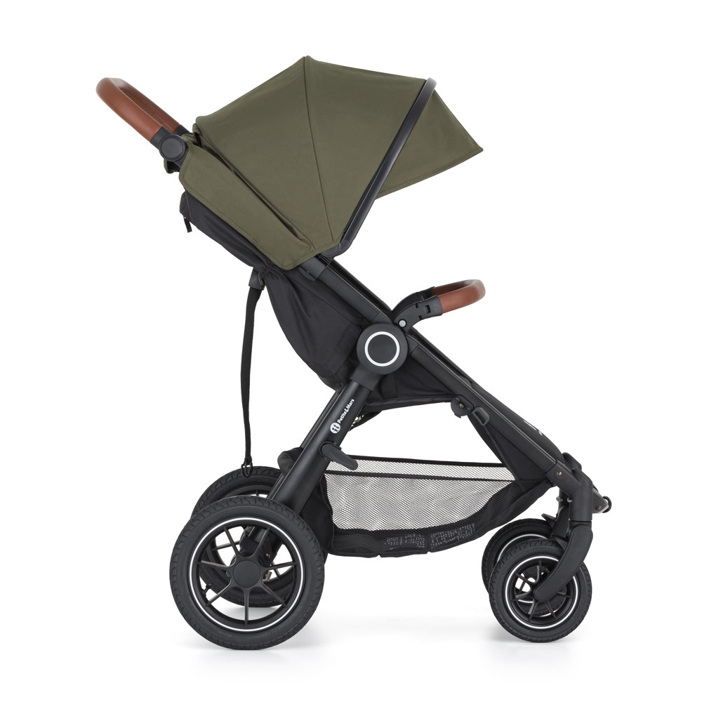 PETITE&MARS Sport babakocsi Street2 Air Oak Mature Olive - összecsukott állapotban