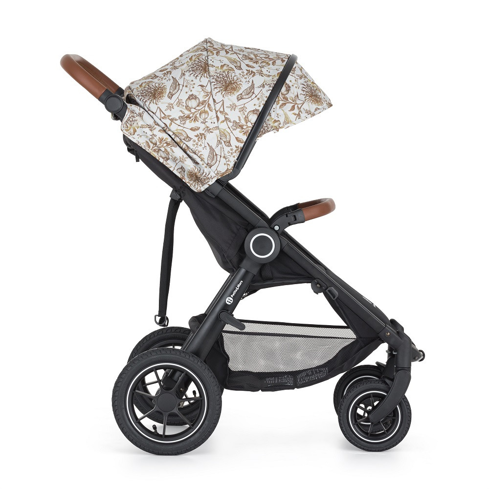 PETITE&MARS Sport babakocsi Street2 Air Oak Limited 100 Elegant Birds Complete - Összecsukott állapot