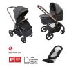 CHICCO Kombinált babakocsi Mysa 3 az 1-ben Fekete Szatén + Chicco All around futóbicikli INGYEN