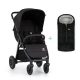 PETITE&MARS Sport babakocsi Airwalk2 Perfect Black + PETITE&MARS Bunda