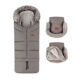 PETITE&MARS Téli szett Arctic 4in1 bundazsák + kézmelegítő kesztyű bab