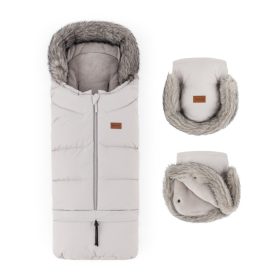 PETITE&MARS Téli szett Arctic 4in1 bundazsák +kézmelegítő kesztyű baba