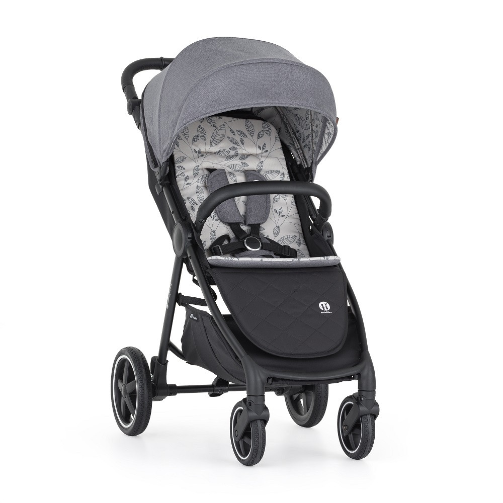 PETITE&MARS Sport babakocsi Royal3 Black Ultimate Grey - Összecsukott állapotban