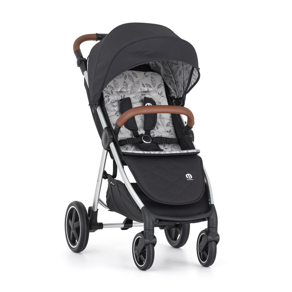 Petite&Mars Sport babakocsi Royal3 Silver Perfect Silver – ergonomikus háttámla és lábtartó