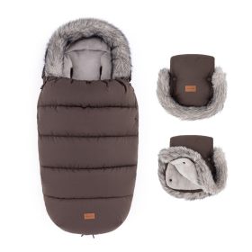 PETITE&MARS Comfy 4v1 téli bundazsák szett + babakocsi kézmelegítő Fur