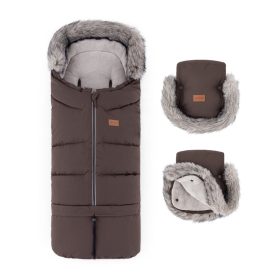 PETITE&MARS Arctic 4v1 téli bundazsák szett + babakocsi kézmelegítő Fu