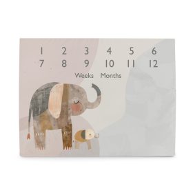   CEBA BABY Milestone fotószőnyeg (92x72) Basic Elephant Family