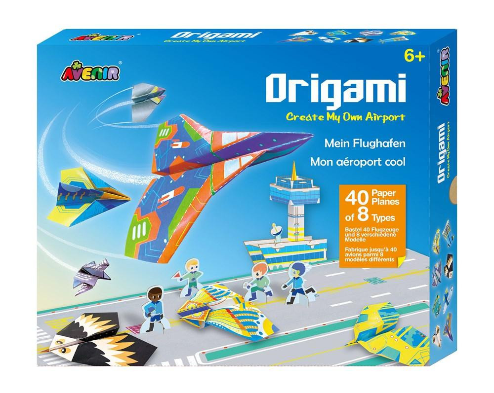 Avenir Kids origami készlet repülőekkel és 3D toronnyal