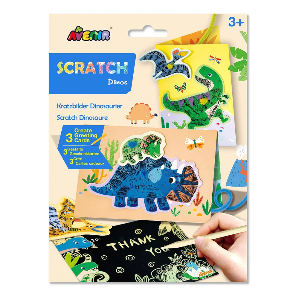 Avenir Kids dinoszauruszos karkép üdvözlőkártya készítő készlet doboza