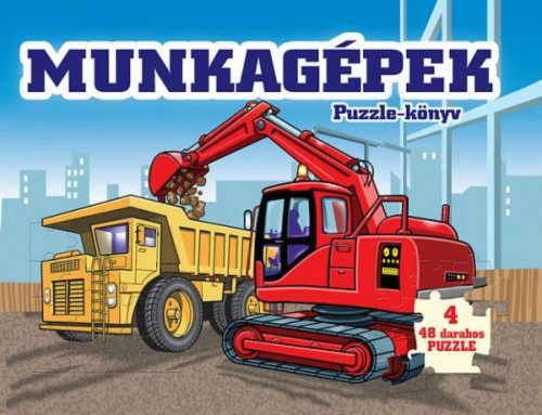 Munkagépek - Puzzle-könyv