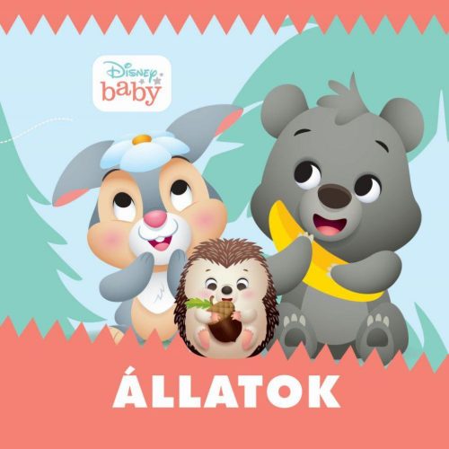 Disney Baby - Állatok - zörgős textil könyv