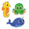 Djeco Primo puzzle - A tengerben, 4, 6, 9 db-os - In the sea