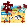 Djeco Formadobozos puzzle - Bocik és tehenek - The cows on the farm