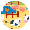 Djeco Formadobozos puzzle - Bocik és tehenek - The cows on the farm