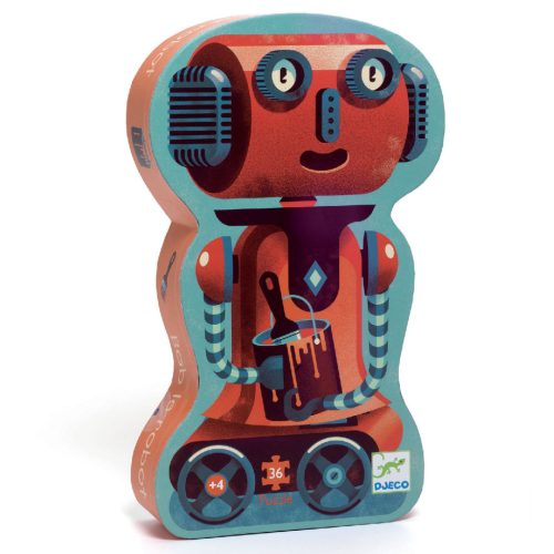 Djeco Formadobozos puzzle - Bob the robot 36 pcs