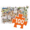 Djeco Megfigyeltető puzzle - Bevehetetlen vár 100 db-os - Fortified castle