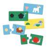 Djeco Párosító puzzle - Állati formák, 24 db-os - Shapes & Animals