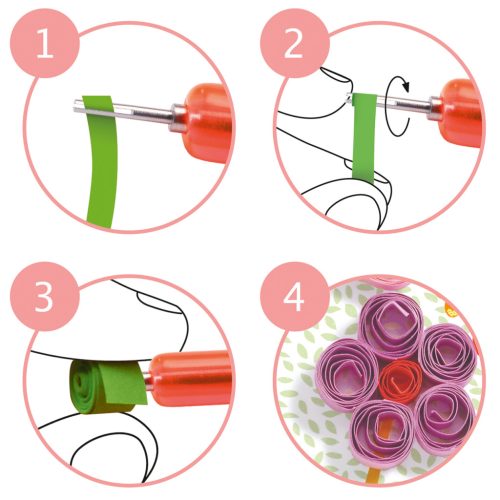 Művészeti műhely - Quilling díszítésű képek - Évszakok - Spiral seasons