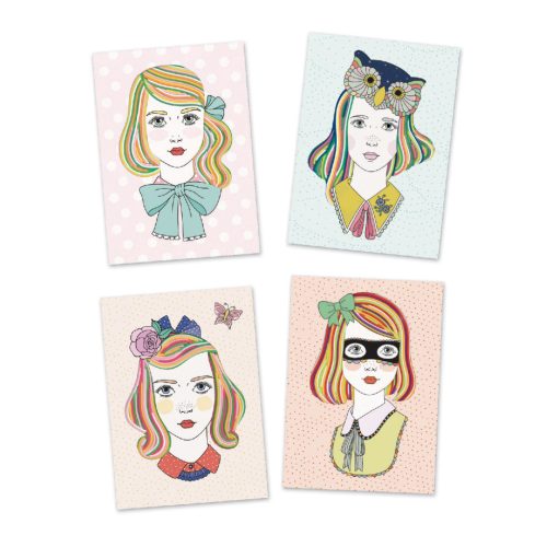 Scoubidou fonalas képkészítés - Frizurák kreatívan - Vibrant hairdos