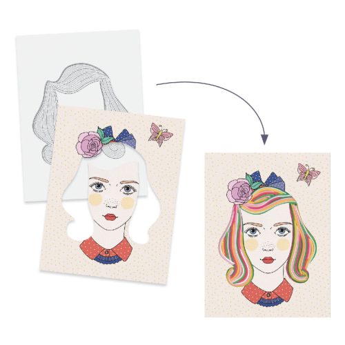 Scoubidou fonalas képkészítés - Frizurák kreatívan - Vibrant hairdos