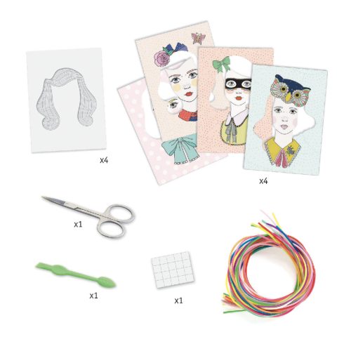 Scoubidou fonalas képkészítés - Frizurák kreatívan - Vibrant hairdos