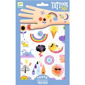   Tetováló matricák - Időjárás hangulatjelek - Weather emojis