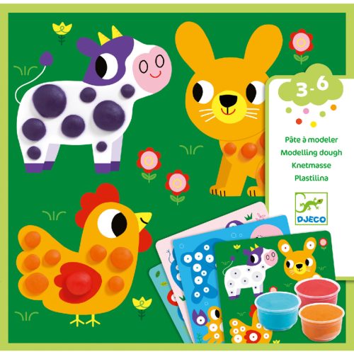 Gyurmaformázós képkészítés - Gyurma gombok - Dough circles